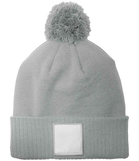 Beechfield Appliqu&#233; Patch Pom Beanie