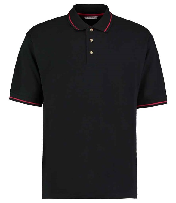 Kustom Kit St Mellion Tipped Cotton Pique Polo Shirt