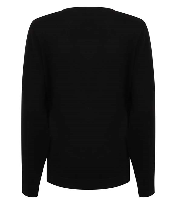 Henbury Ladies Lightweight Cotton Acrylic V Neck Sweater