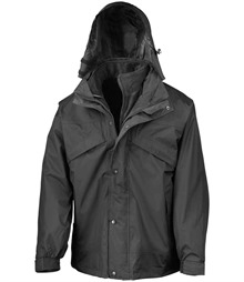 Result 3-in-1 Waterproof Zip and Clip Fleece Lined Jacket