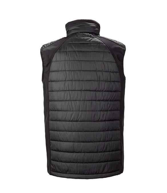 Result Genuine Recycled Black Compass Padded Gilet