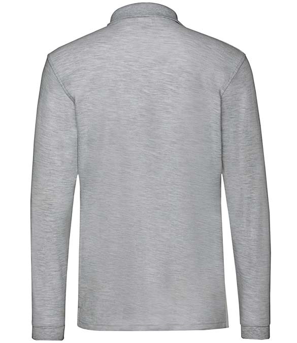 Fruit of the Loom Premium Long Sleeve Cotton Piqu&#233; Polo Shirt