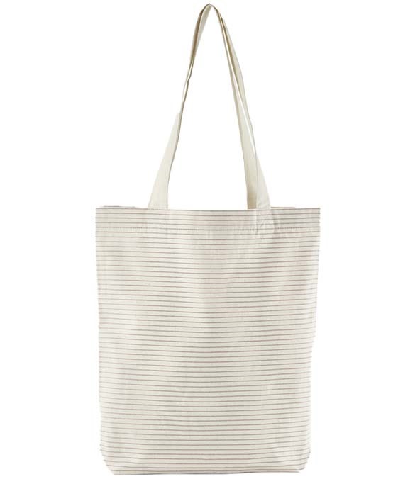 Westford Mill Striped Organic Cotton Tote Bag