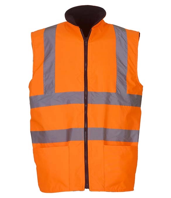 Yoko Hi-Vis Reversible Fleece Bodywarmer