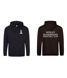 JH050 Yateley Silverbacks Zipped Hoodie