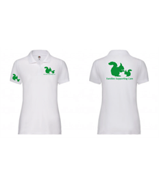 SS86 Ladies polo shirt embroidered and print